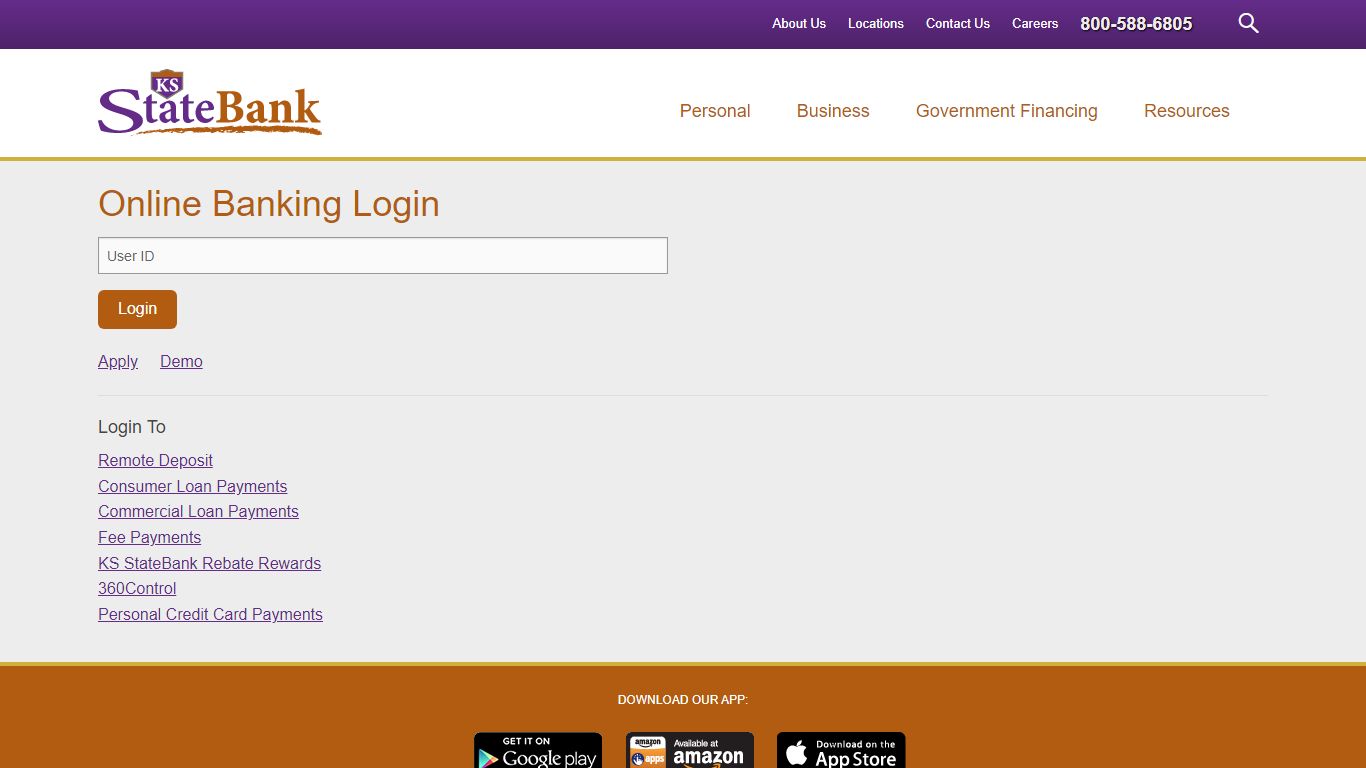 Online Banking Login